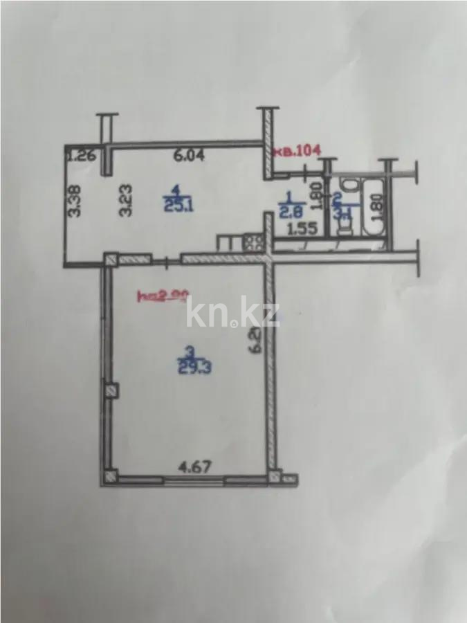 Продажа 2-комнатной квартиры, 60 м², мкр-н Аксай-5, дом  25 в Алматы - фото 4