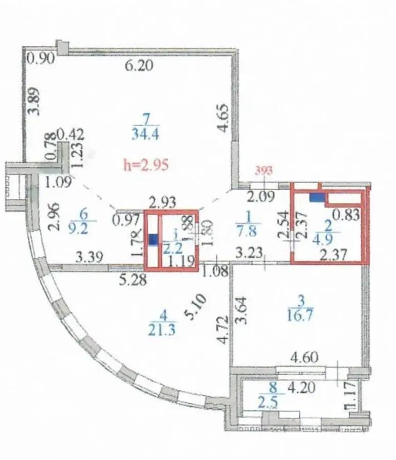Продажа 3-комнатной квартиры, 100 м² - Продажа квартир в новостройках Астаны - страница 3 фото 5 из 5