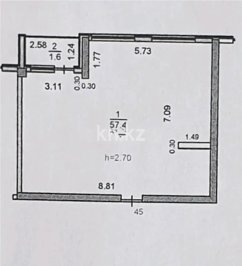 Продажа 2-комнатной квартиры, 59 м², пр. Сейфуллина, дом  51 - Продажа квартир в Алматы без посредников с фото фото 1 из 1