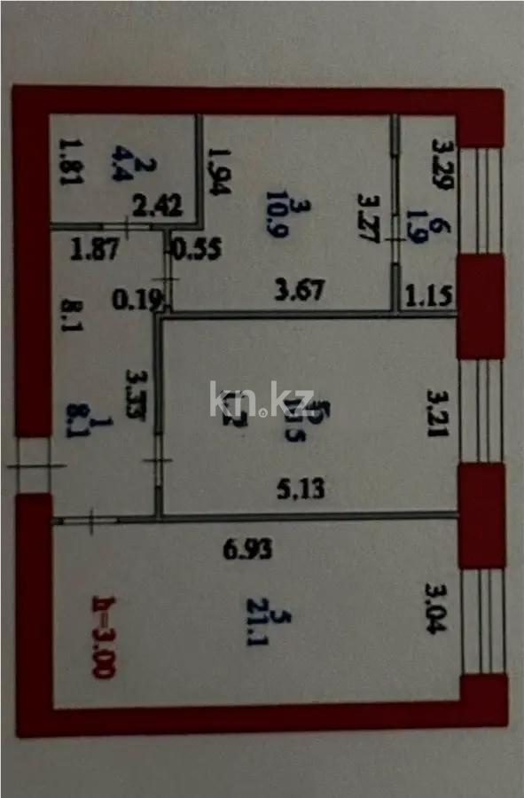 Продажа 2-комнатной квартиры, 63 м², ул. Е-15, дом  13/1 в Астане - фото 3 Продажа 2-комнатной квартиры, 63 м², ул. Е-15, дом  13/1 в Астане - фото 3