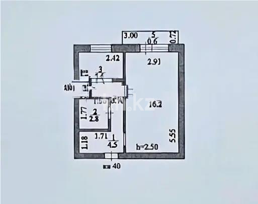 Продажа 1-комнатной квартиры, 29.6 м² - Продажа однокомнатных квартир от собственников в Казахстане фото 4 из 4