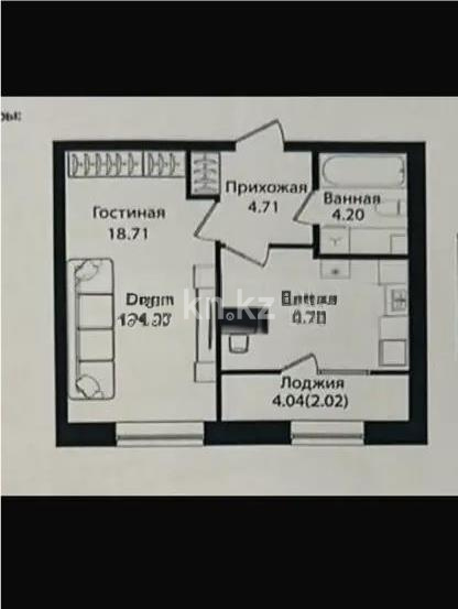 Продажа 1-комнатной квартиры, 40.19 м² - Недвижимость в Казахстане - страница 25 фото 1 из 1