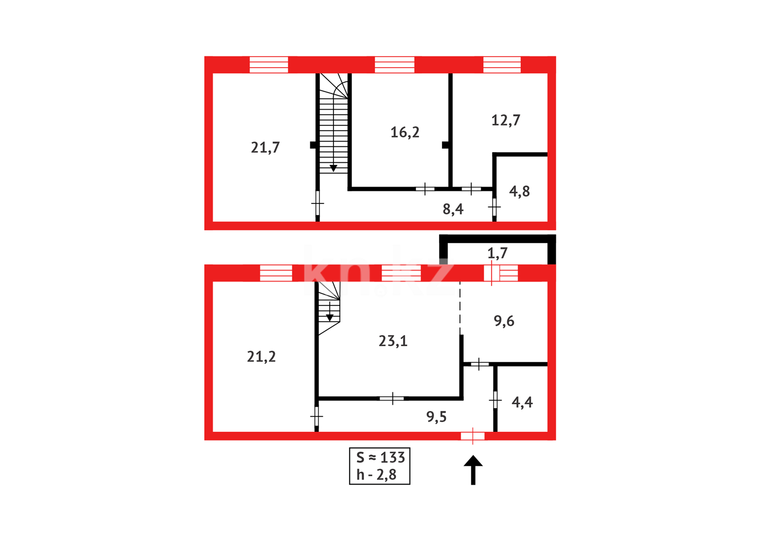 Продажа 5-комнатной квартиры, 133 м² - Аренда квартир посуточно в Кокшетау фото 10 из 10