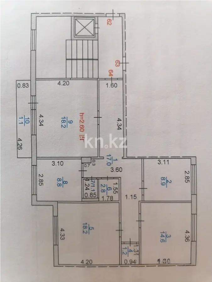 Продажа 4-комнатной квартиры, 92 м², мкр-н Степной-1, дом  4/31 - Продажа  четырехкомнатных квартир в Караганде с фото фото 8 из 8