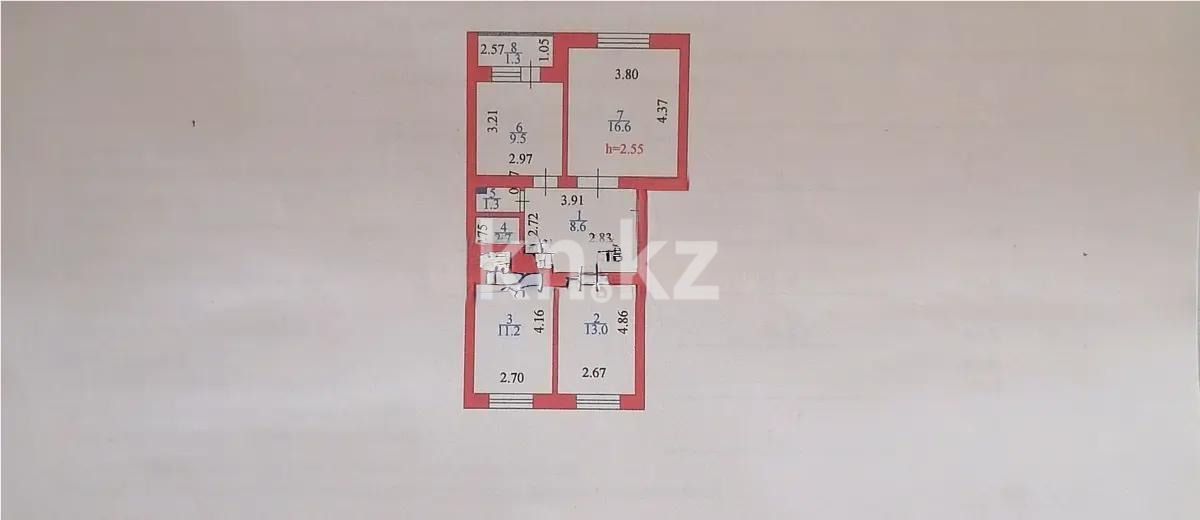 Продажа 3-комнатной квартиры, 65 м², ул. Пушкина, дом  2 в Астане