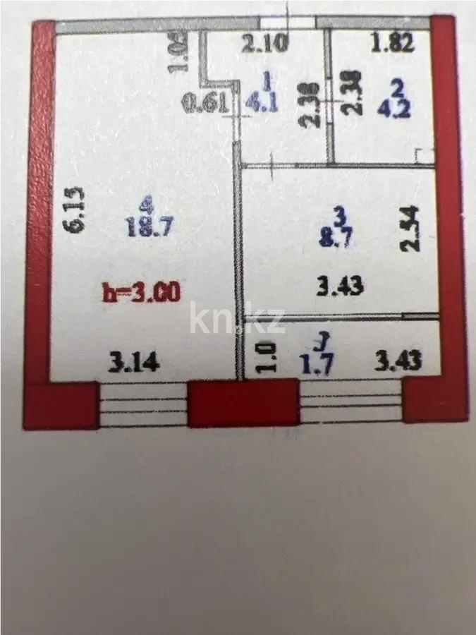 Продажа 1-комнатной квартиры, 37.4 м², ул. Нажимеденова, дом  30/1 в Астане - фото 2