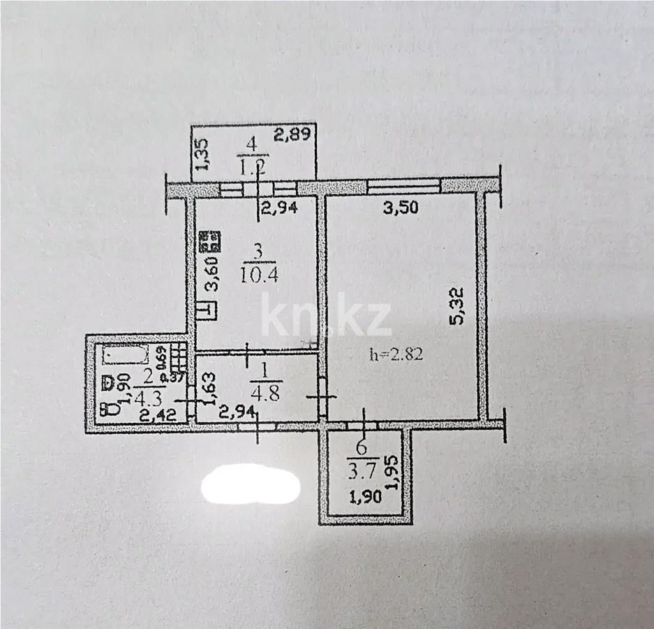 Продажа 1-комнатной квартиры, 43 м² - Продажа квартир в панельном доме в Алматы фото 3 из 3