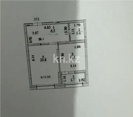 Продажа 1-комнатной квартиры, 43.7 м² - Продажа квартир в р-не Сарайшык Астаны - страница 3 фото 6 из 6