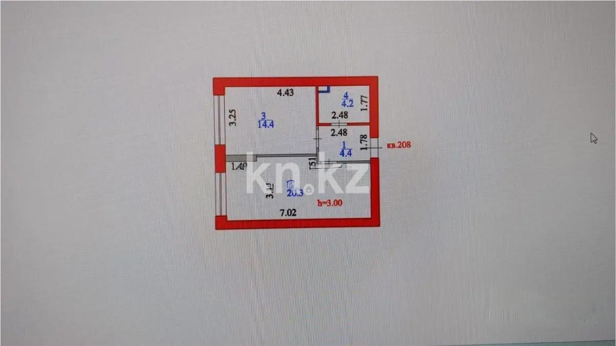 Продажа 1-комнатной квартиры, 43 м², ул. Мухамедханова, дом  4е - Продажа квартир в новостройках Астаны без посредников с фото фото 1 из 1