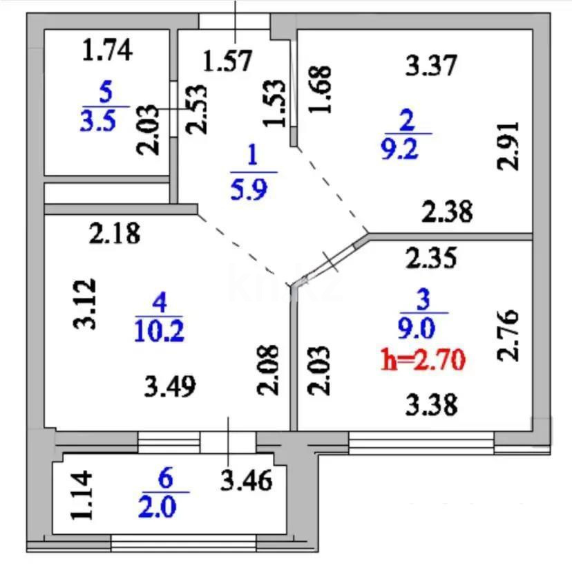 Продажа 1-комнатной квартиры, 40 м², ул. Нажимеденова, дом  29 - Продажа квартир в Астане без посредников фото 6 из 6