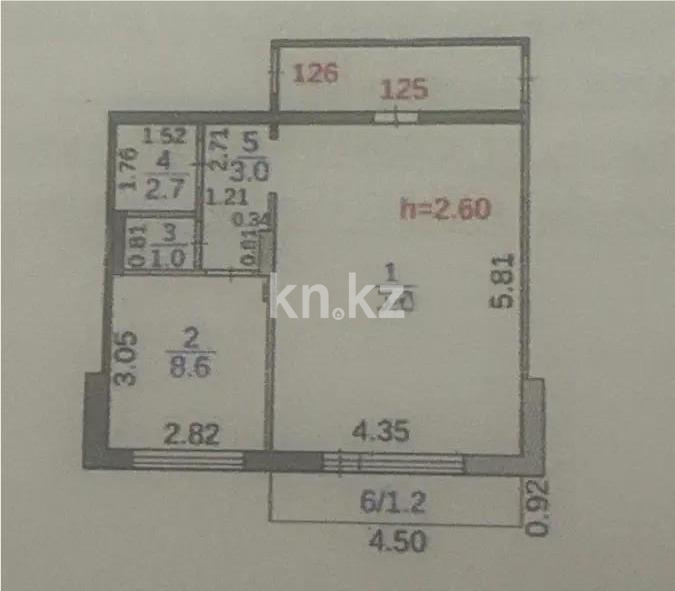 Продажа 2-комнатной квартиры, 41 м², ул. Таттимбета, дом  19 - Продажа квартир в Караганде фото 1 из 1