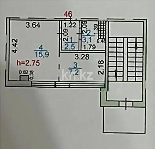 Продажа 1-комнатной квартиры, 29 м² - Продажа однокомнатных квартир в Караганде фото 4 из 4