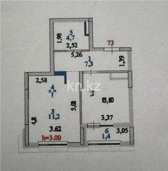 Продажа 2-комнатной квартиры, 42.3 м² в Астане - фото 6