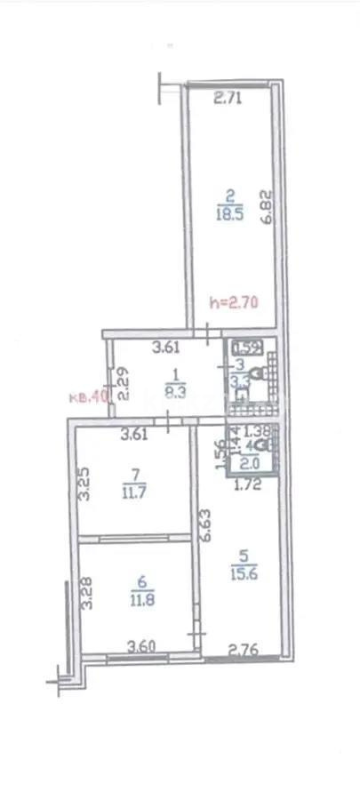 Продажа 3-комнатной квартиры, 71.2 м², ул. Нурсая, дом  4 - Продажа квартир в Алматы фото 5 из 5