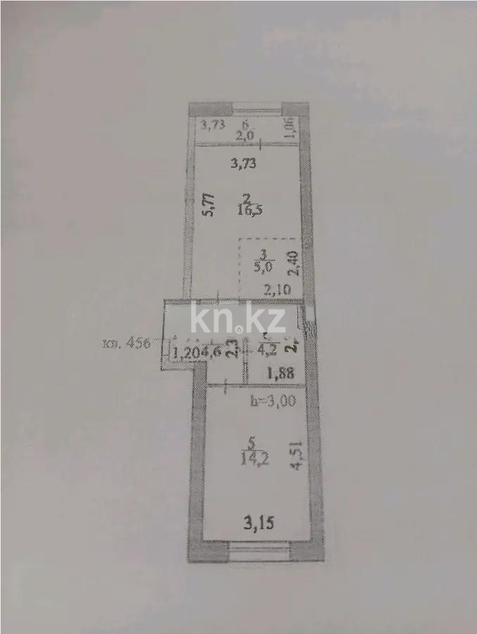 Продажа 2-комнатной квартиры, 46.5 м², ул. Айтматова, дом  77/6 в Астане - фото 4