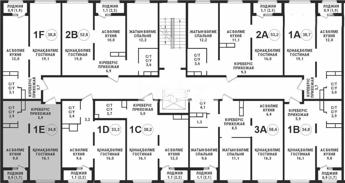 Продажа 1-комнатной квартиры, 35 м², пр. Райымбека, дом  590/1 стр - Продажа  однокомнатных квартир в новостройках Алматы фото 1 из 2
