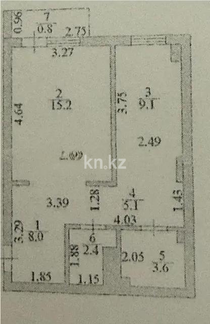Продажа 2-комнатной квартиры, 46 м² - Продажа зданий в Усть-Каменогорске фото 3 из 3