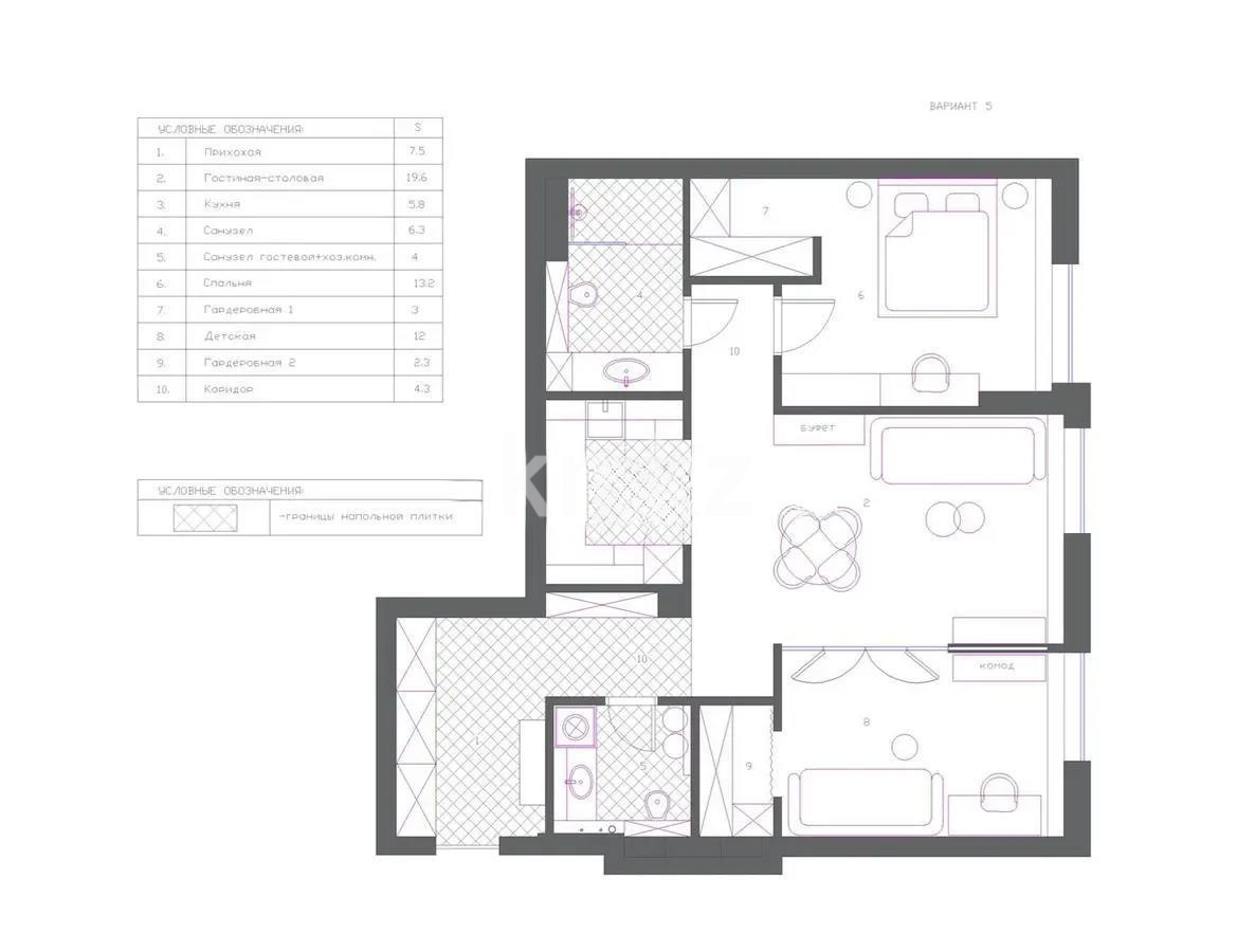 Продажа 3-комнатной квартиры, 81 м², пр. Строителей, дом  28/5 блок А - Продажа  трехкомнатных квартир в Караганде фото 1 из 1