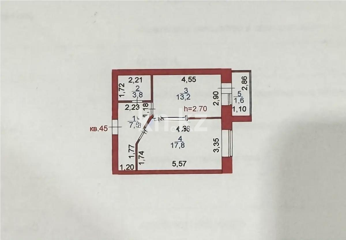 Продажа 2-комнатной квартиры, 43.9 м² - Продажа квартир в новостройках Астаны без посредников - страница 3 фото 4 из 4