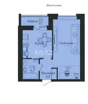 Продажа 1-комнатной квартиры, 38.5 м², ул. Толе би, дом  1 стр в Астане