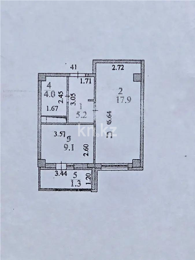 Продажа 1-комнатной квартиры, 37.5 м² - Продажа квартир в блочном доме в Казахстане фото 5 из 5