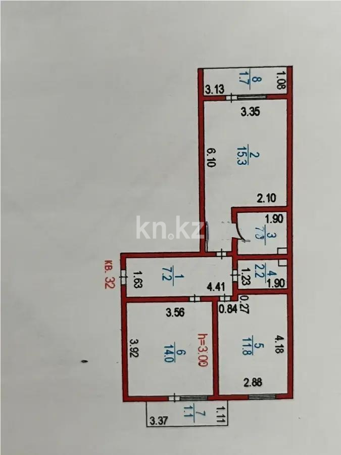 Продажа 2-комнатной квартиры, 56.5 м² в Астане - фото 6