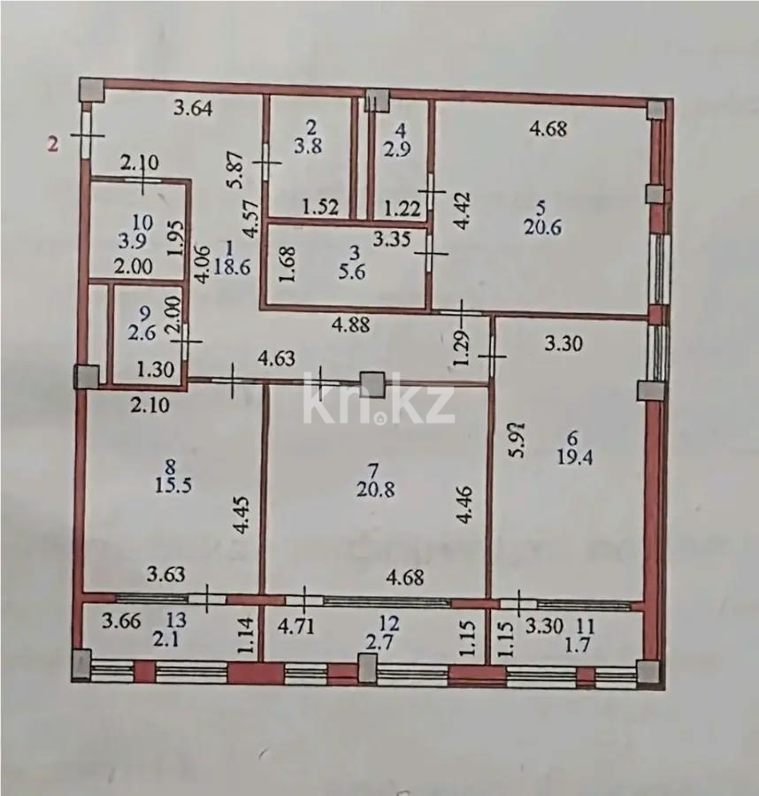 Продажа 3-комнатной квартиры, 120 м², ул. Ермекова, дом  1/1 - Продажа квартир в Астане без посредников фото 1 из 1