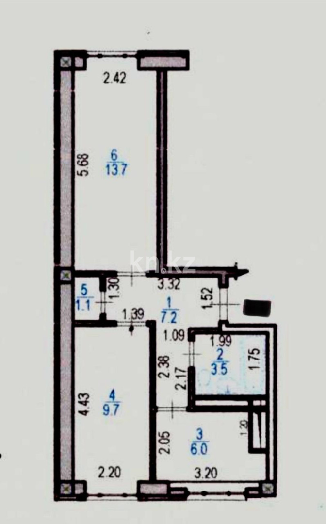 Продажа 2-комнатной квартиры, 41 м² в Алматы - фото 6