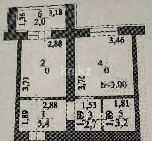 Продажа 1-комнатной квартиры, 36.1 м², ул. А-52, дом  2 в Астане