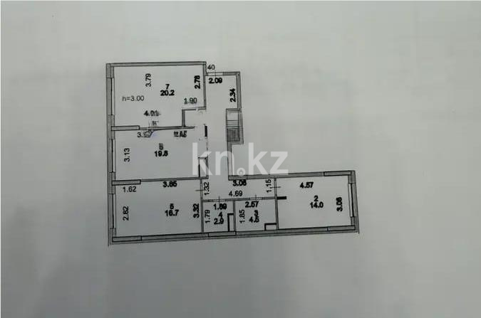 Продажа 3-комнатной квартиры, 94.1 м² - Продажа трехкомнатных квартир в блочном доме в Астане фото 7 из 7