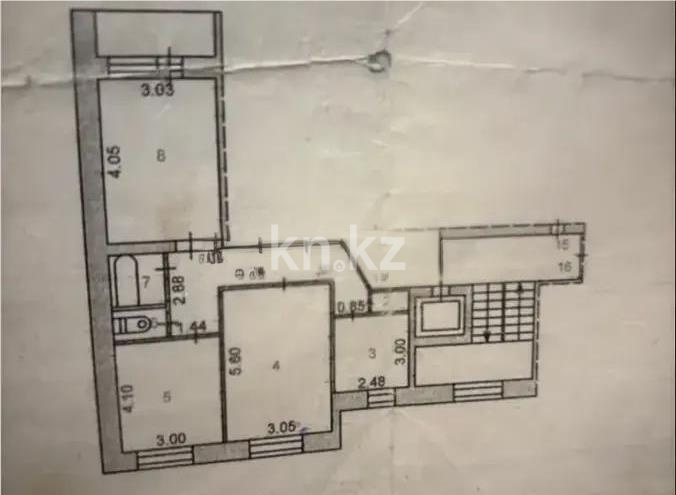Продажа 3-комнатной квартиры, 64 м² - Продажа трехкомнатных квартир в Караганде - страница 3 фото 6 из 6