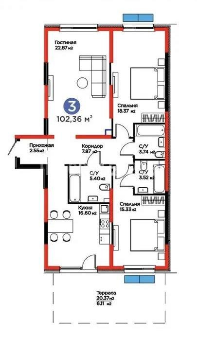 Продажа 3-комнатной квартиры, 102.36 м², ул. Тараз, дом  8/1 стр - Продажа  трехкомнатных квартир в Алматы фото 1 из 1
