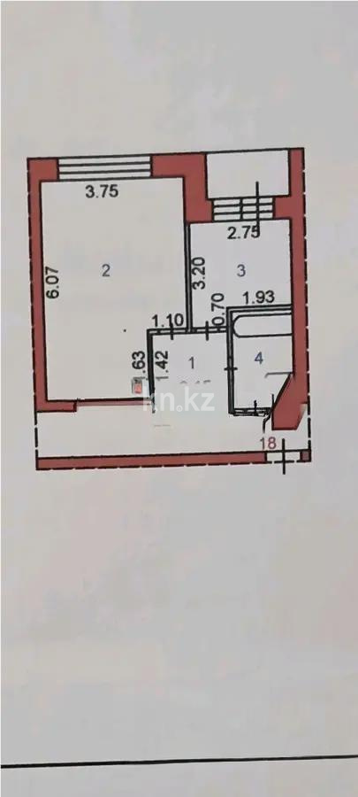 Продажа 1-комнатной квартиры, 34 м², мкр-н 18, дом  17/1 - Продажа квартир в Караганде фото 5 из 5