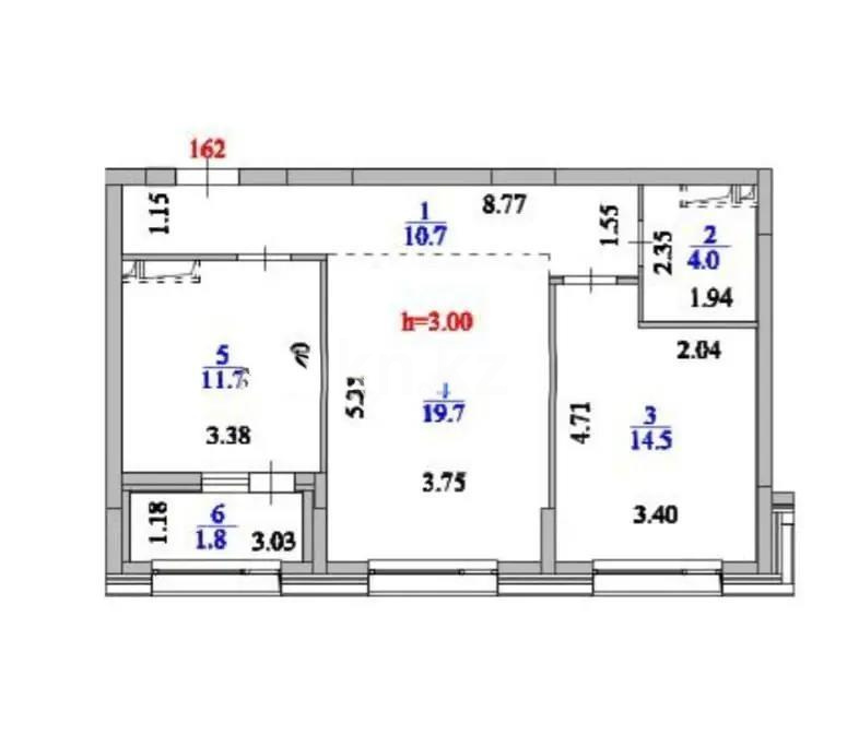 Продажа 2-комнатной квартиры, 62.4 м² - Продажа двухкомнатных квартир в р-не Сарайшык Астаны - страница 34 фото 4 из 4