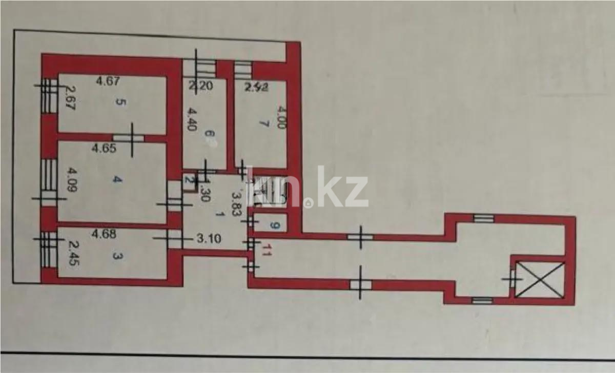 Продажа 4-комнатной квартиры, 78 м², ул. Крылова, дом  36 - Продажа  четырехкомнатных квартир в Караганде фото 3 из 3