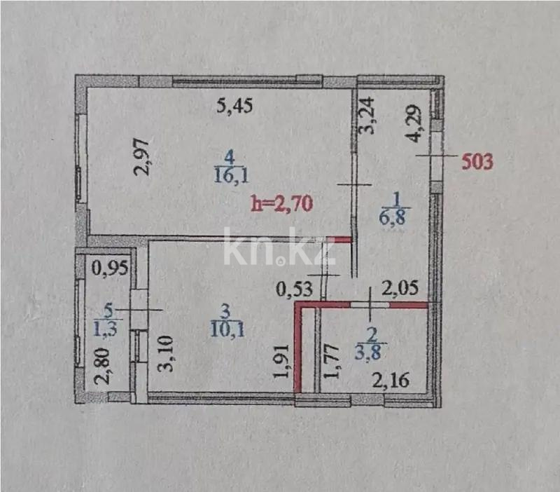 Продажа 1-комнатной квартиры, 38.1 м² - Продажа однокомнатных квартир в монолитно-каркасном доме в Астане - страница 2 фото 5 из 5