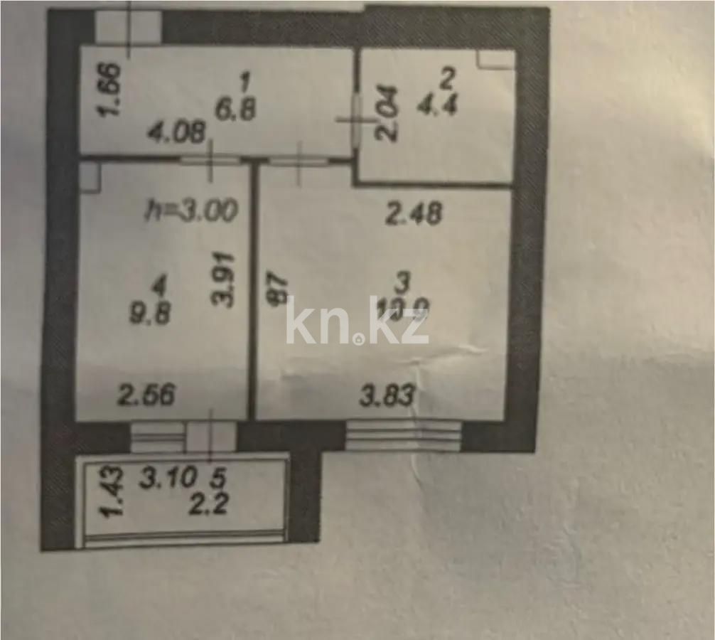 Продажа 1-комнатной квартиры, 37.1 м², ул. А-52, дом  8 - Продажа квартир в новостройках Астаны фото 1 из 1