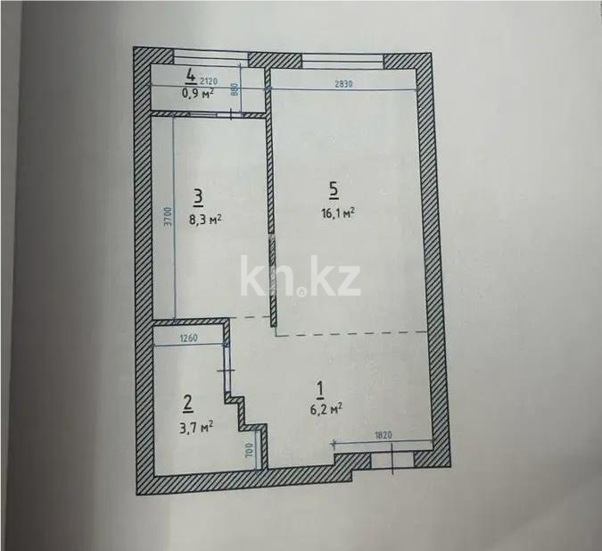 Продажа 1-комнатной квартиры, 35 м² - Продажа квартир в Наурызбайском р-не Алматы фото 1 из 1