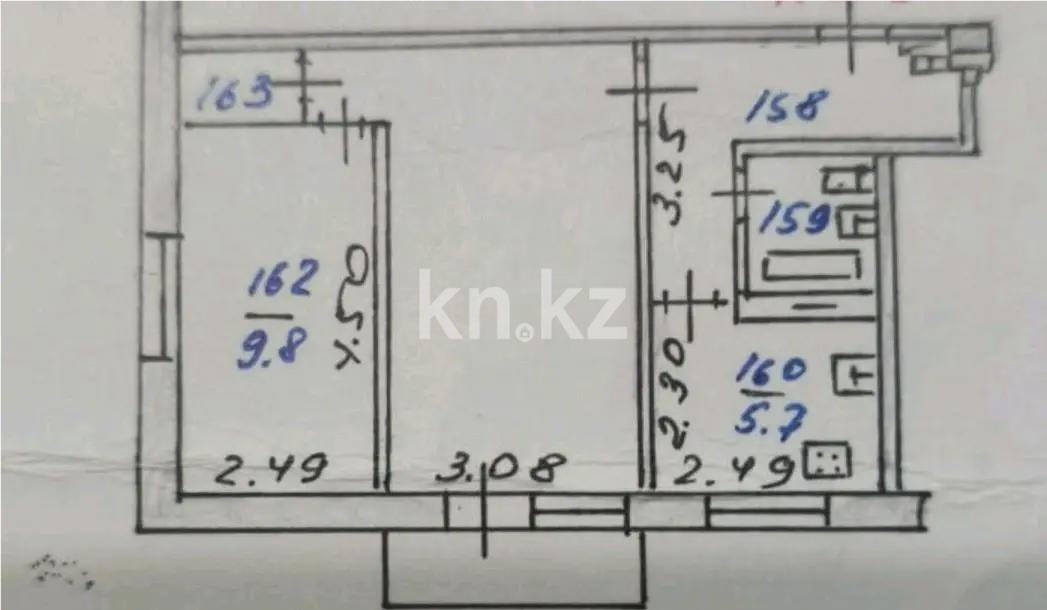 Продажа 2-комнатной квартиры, 42 м² - Продажа двухкомнатных квартир в панельном доме в Алматы фото 1 из 1
