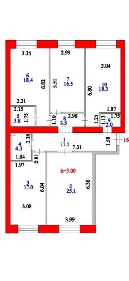 Продажа 4-комнатной квартиры, 120 м² - Продажа четырехкомнатных квартир в Казахстане - страница 3 фото 3 из 3