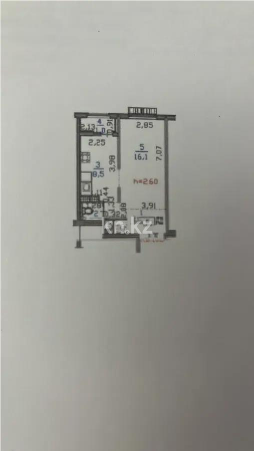 Продажа 1-комнатной квартиры, 34.6 м² - Продажа  однокомнатных квартир в Алматы фото 4 из 4