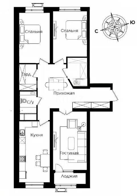 Продажа 3-комнатной квартиры, 101.6 м² - Продажа недвижимости в Алматы - страница 24 фото 7 из 7