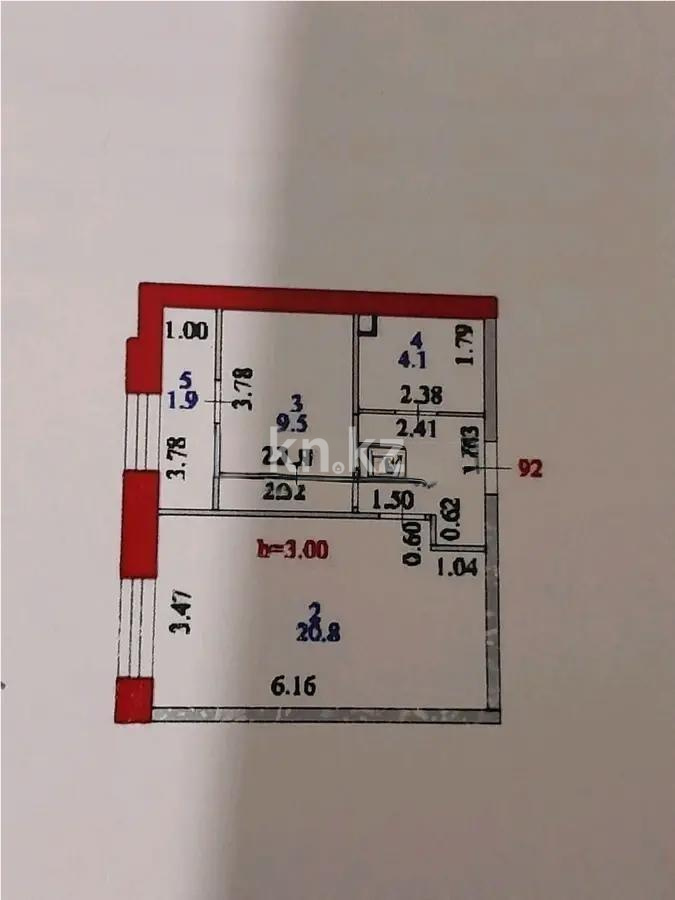 Продажа 1-комнатной квартиры, 40.8 м² в Астане - фото 5