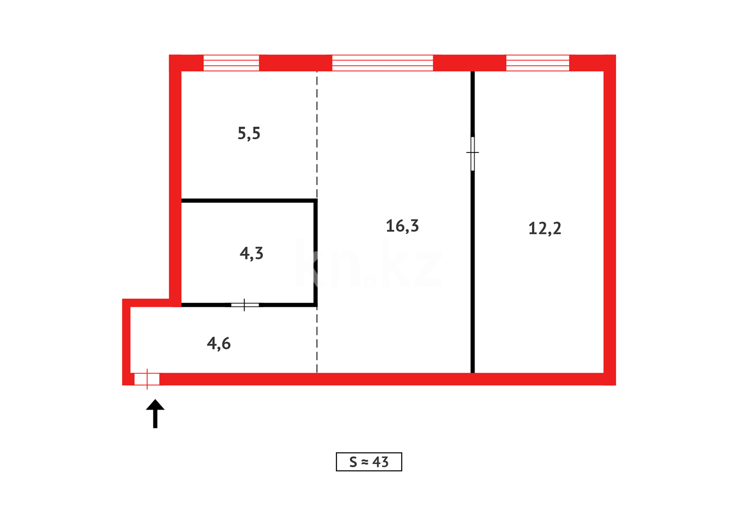 Продажа 2-комнатной квартиры, 41 м² - Продажа квартир в Караганде - страница 50 фото 7 из 7