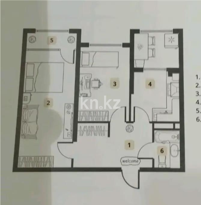 Продажа 2-комнатной квартиры, 64.2 м² - Продажа двухкомнатных квартир в Алматы - страница 16 фото 1 из 1