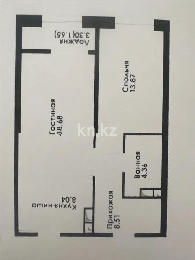 Продажа 2-комнатной квартиры, 55.11 м², ул. Навои, дом  30а/1 - Продажа квартир в Казахстане фото 1 из 1