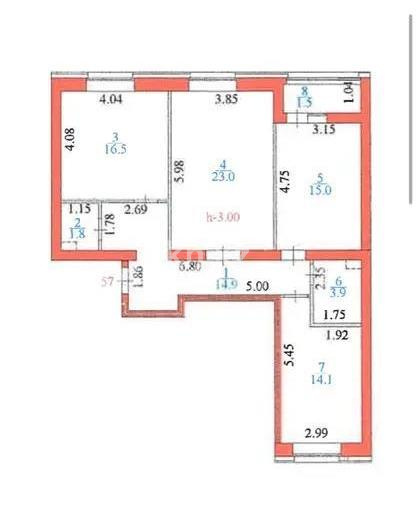 Продажа 3-комнатной квартиры, 91 м², ул. Калдаякова, дом  58/2 - Продажа  трехкомнатных квартир в Астане без посредников с фото фото 6 из 6