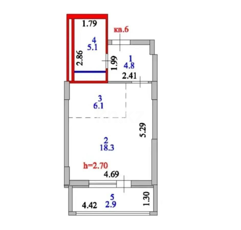 Продажа 1-комнатной квартиры, 37 м², ул. Косшыгулулы, дом  4 - Продажа  однокомнатных квартир в новостройках Астаны без посредников фото 1 из 1