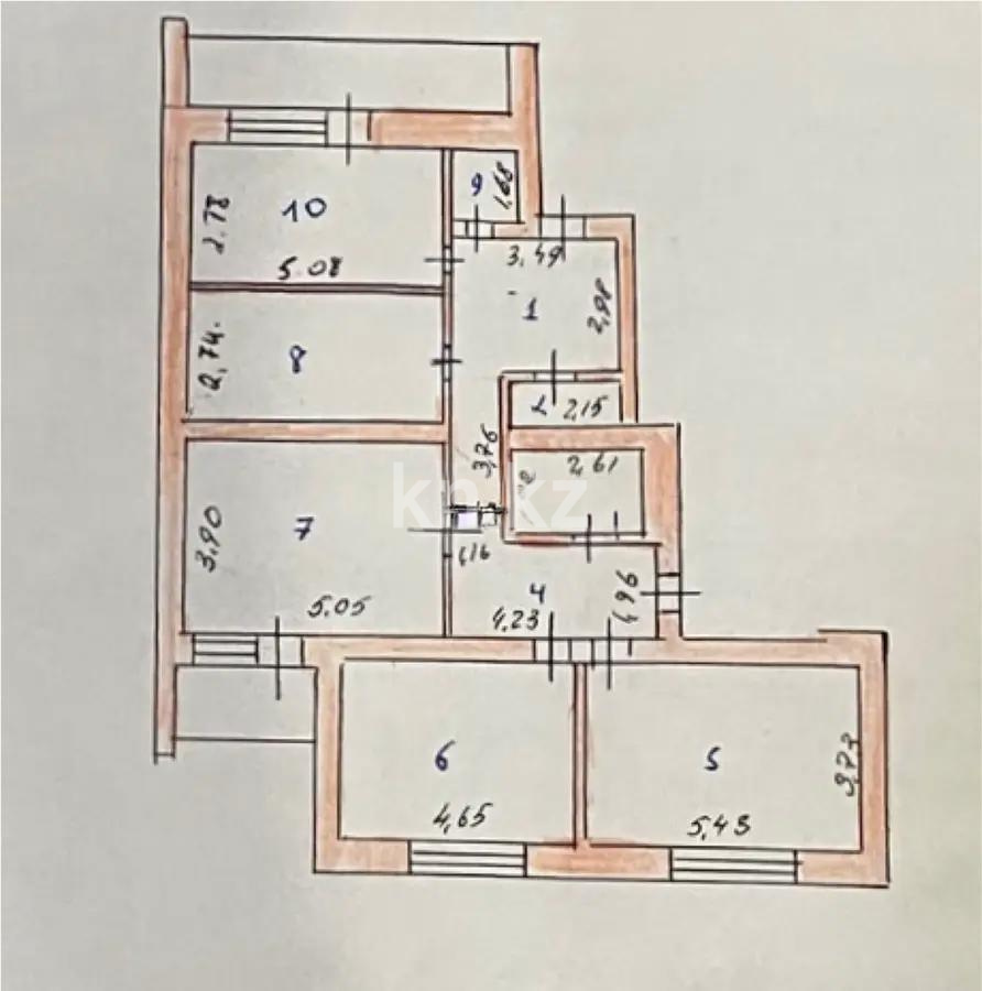 Продажа 4-комнатной квартиры, 130 м², ул. Бигельдинова, дом  9/1 - Продажа  четырехкомнатных квартир в Астане фото 1 из 1