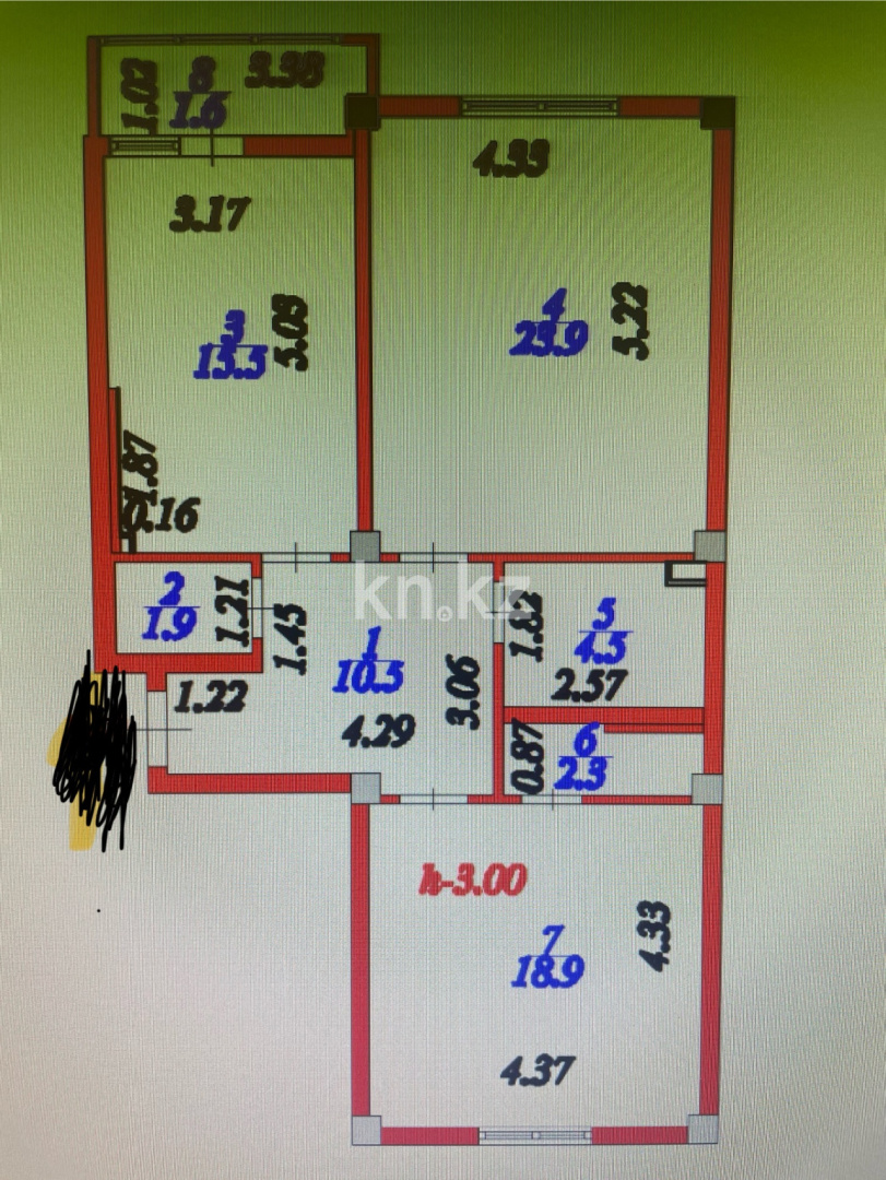 Продажа 2-комнатной квартиры, 80 м² в Астане - фото 10